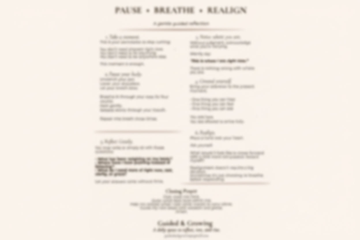 PAUSE Digital Download